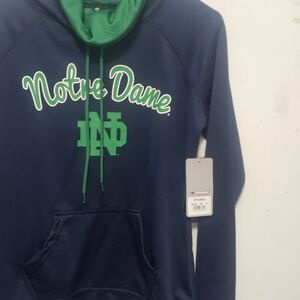 Colosseum Navy and Green Hoodie